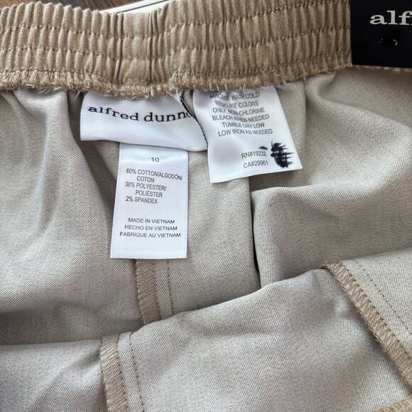 alfred dunner classic fit pants camel 10 - Picture 2 of 6